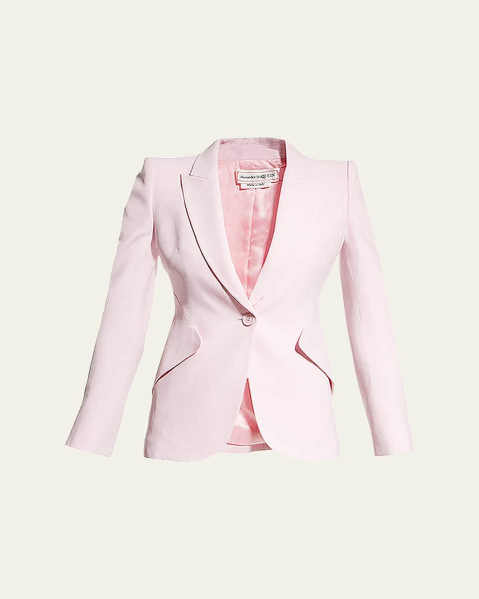 Classic Single-Breasted Suiting Blazer